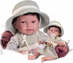Poupée bébé réaliste Antonio Juan Pipa avec corps souple en tissu 42 cm