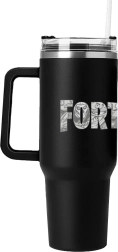 Mug de voyage Fortnite avec paille « Where we droppin’ ? »