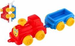 Train en plastique avec wagon détachable 41 cm