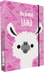 Boîte pour cahiers A4 Jumbo avec motif lama