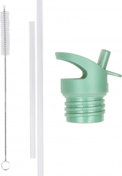 A Little Lovely Company set de bouchon, goupillon et paille pour bouteille isotherme 350 ml – Amis