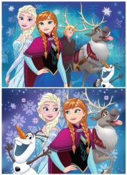 Puzzle 2×24 RAVENSBURGER La Reine des neiges – Les amis