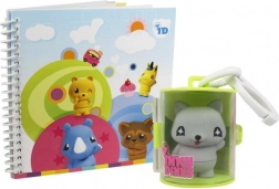 Carnet et porte-clés tampon Inky Dinks Tiskáček