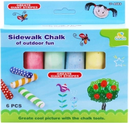 craies de couleur en boîte, 6 pcs