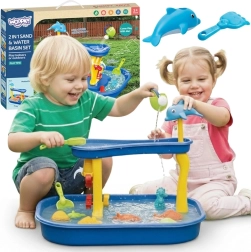 Table d’eau Woopie avec cascade et dauphin, 11 pièces