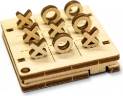 WOODEN CITY puzzle 3D jeu mini Morpion variante 1