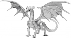Modèle métallique 3D de dragon METAL EARTH Premium Series