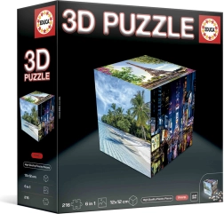 Educa puzzle 3D cube Voyage 216 pièces