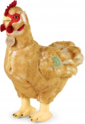 Poule en peluche debout 33 cm avec œuf ECOLOGIQUE
