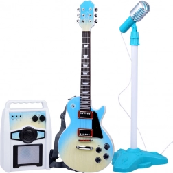 Guitare électrique avec micro et amplificateur pour enfants – ensemble karaoké