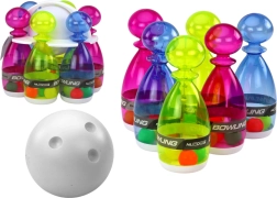 Jeu de quilles – 6 quilles transparentes et colorées