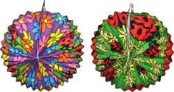 Lampion Boule Coccinelle 25 cm