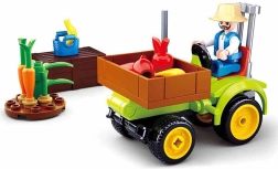 Jeu de construction Sluban Petite Ville Ferme Tracteur à fruits