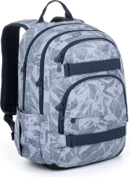 Sac à dos étudiant Topgal Viki marbre gris