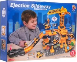 Set de construction chantier avec petites voitures et accessoires