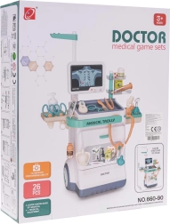 Chariot médical pour enfants avec ECG et accessoires