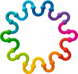 Fat Brain Plip Links poignées de liaison en silicone, 20 pcs