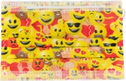 Masque de protection jetable avec motif Smileys