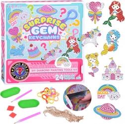 Calendrier de l’Avent créatif avec peinture diamant – porte-clés