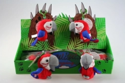 Perroquet en peluche – porte-clés 8 cm