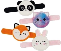Bracelet à claquer en peluche avec porte-monnaie - 1 pièce
