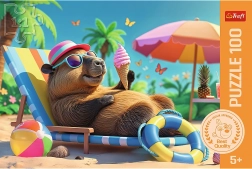 Puzzle TREFL Relax à la manière du capybara 100 pièces 5+