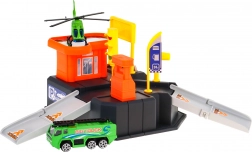 parking pour enfants avec héliport et tapis de jeu 3+