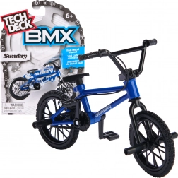 Tech Deck finger bike BMX Sunday bleu avec autocollants