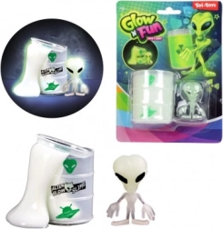Slime lumineux avec extraterrestre