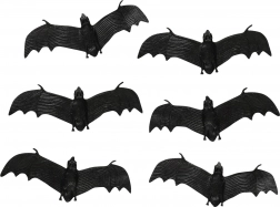Chauves-souris décoratives en caoutchouc pour Halloween