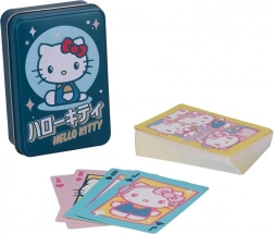 Cartes Rami Hello Kitty dans une boîte en métal