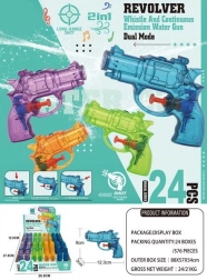 Pistolet à eau revolver aux couleurs éclatantes