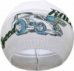 bonnet d’automne pour enfant New Baby Racing gris