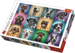 Puzzle portraits de chiens amusants – 1000 pièces