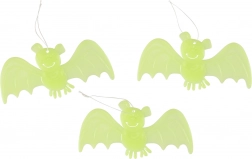 Décoration chauves-souris lumineuses 3 pcs