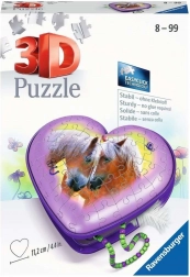 Ravensburger puzzle 3D cœur Chevaux – boîte à bijoux 54 pièces