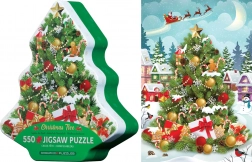 EUROGRAPHICS Puzzle Arbre de Noël en Boîte Métallique 550 Pièces