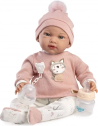 Guca Ada – poupée réaliste pondérée bébé avec corps souple en tissu 42 cm