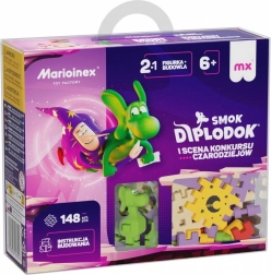 Kit de construction créatif Mini Waffle - Diplodocus et scène 148 pièces