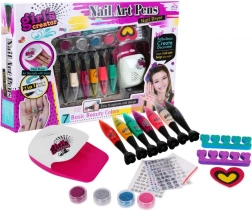Coffret ludique de décoration d’ongles pour enfants 6+