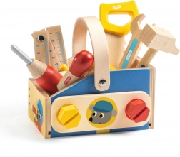 Mallette en bois avec outils Minibrico DJECO
