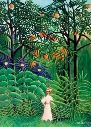 Puzzle Femme en promenade dans une forêt exotique 1000 pièces EUROGRAPHICS