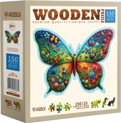 Puzzle en bois Papillon coloré 150 pièces