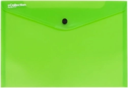 Pochette à bouton-pression verte A5