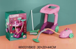 Set de nettoyage pour enfants avec chariot et aspirateur