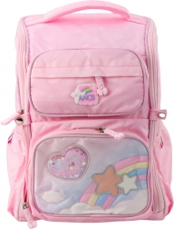 Sac à dos scolaire licorne avec sangle de poitrine rose 20 L