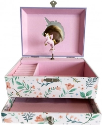 Boîte à bijoux musicale avec licorne
