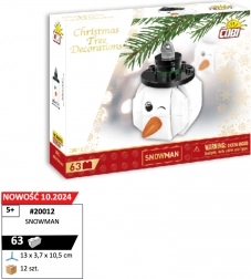 Cobi décoration de Noël bonhomme de neige – jeu de construction