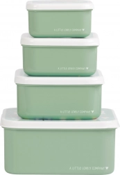 Set de quatre boîtes à goûter A Little Lovely Company – Joie