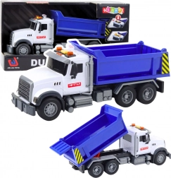 Camion-benne avec benne basculante, lumières et sons – bleu